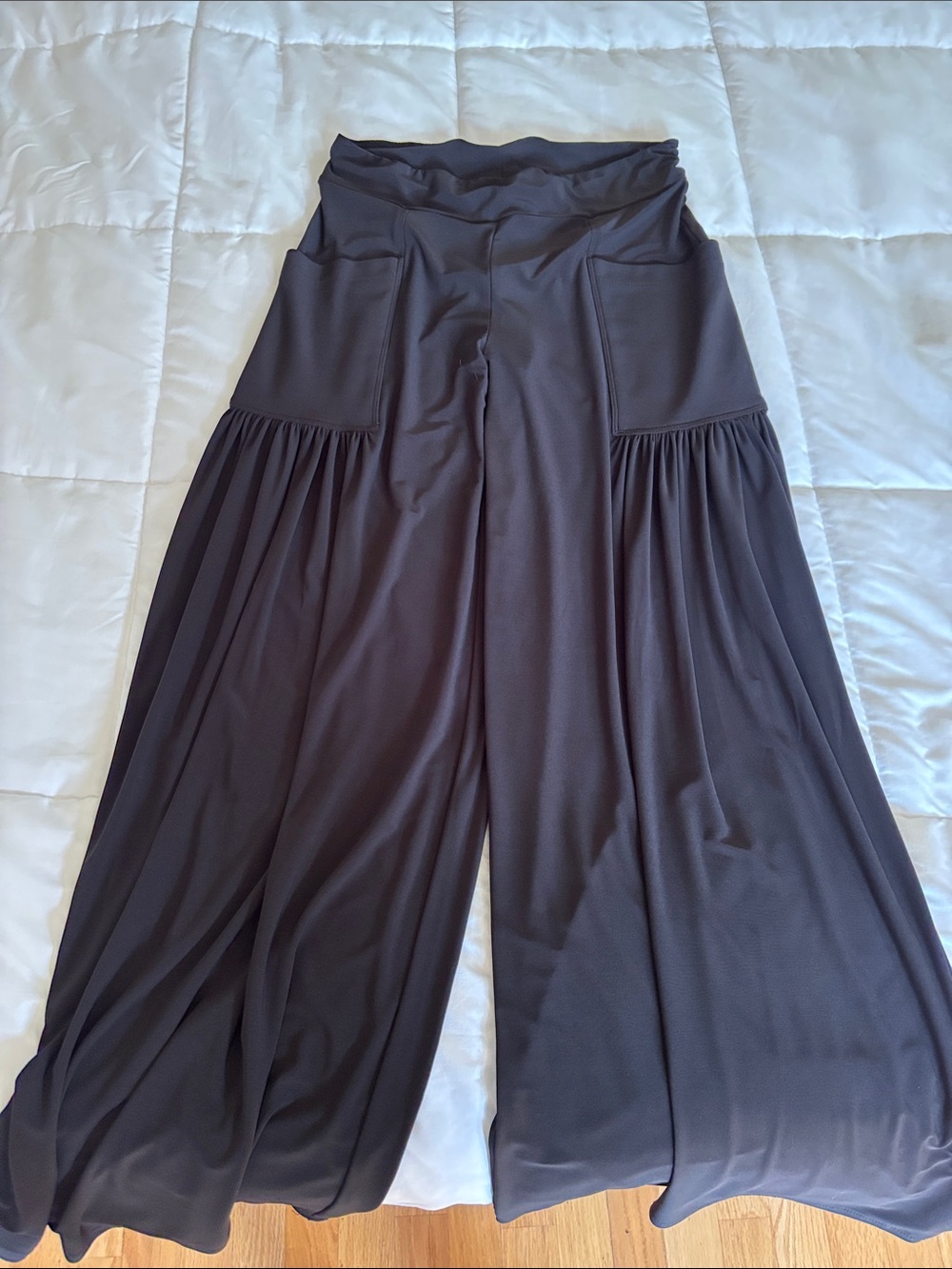 Last Tango Wide-Leg Palazzo Pants in Black